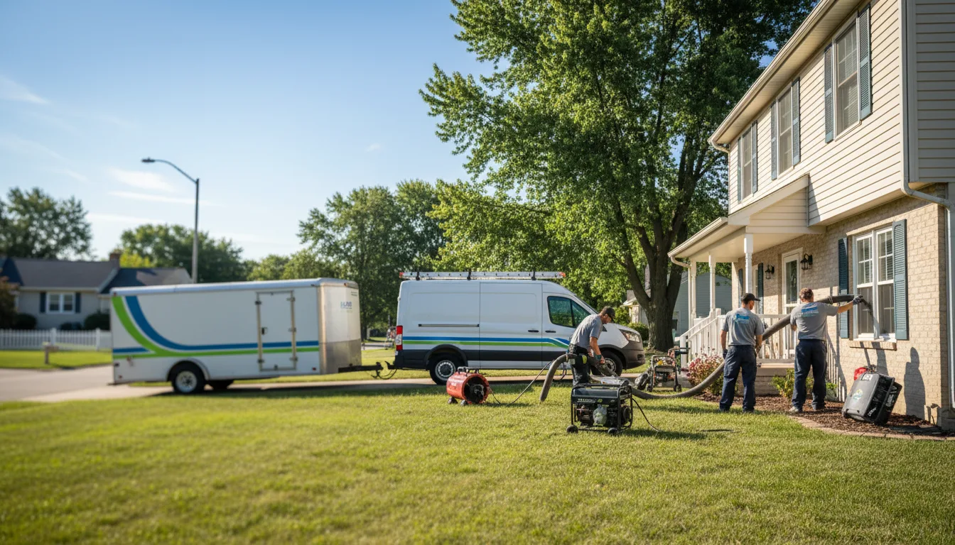 Flooded Basement Restoration And Cleanup With Repair in Dundee, OH near me